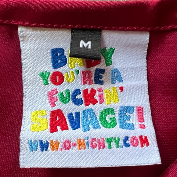 Omighty Mini “Silk” Surplice Wrap Dress in Red Wine. Size M NWOT! - Picture 8 of 11